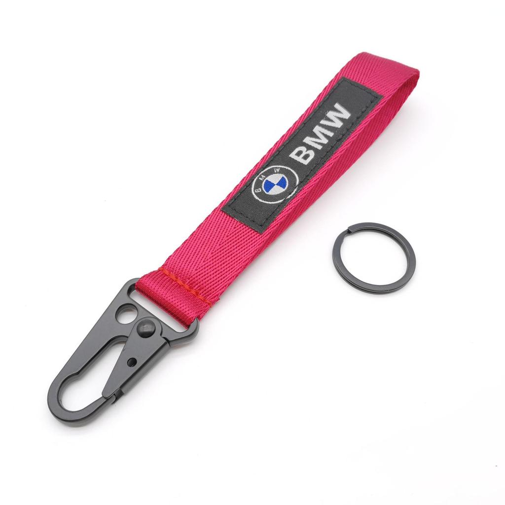 BMW Car Keychain Nylon Braided Wristband Red Black Blue Lanyard for M power e90 g26 e60 e46 f10 f30 e39 Car Accessories Gift cysh69