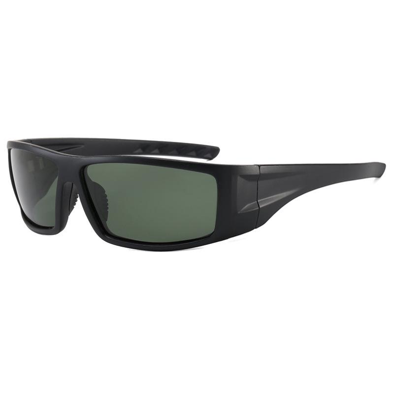 Trendy European & American Polarized Sunglasses - Square Frame, UV Protection for Outdoor Sports & Cycling