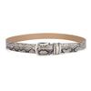 Snake Elegant Retro Pattern Womens Fashion Belt With Alluring Metal Buckle Design