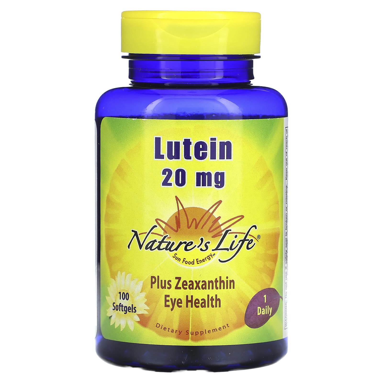 

Nature S Life, Lutein, 20Mg, 100 Softgels