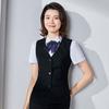 V Neck Fashion Business Vest Coat Plus Size Work Wear Uniforms Elegant Slim Fit Women Vest  Girls