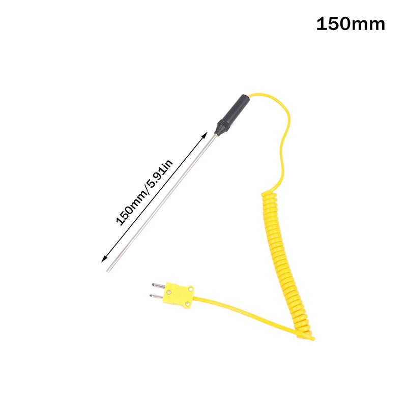 -50C Bis 1200C K-Typ Thermoelement Sensor Stecker 100/150/200/300/500Mm Fühler Sensor Mit Drahtkabel Temperaturregler