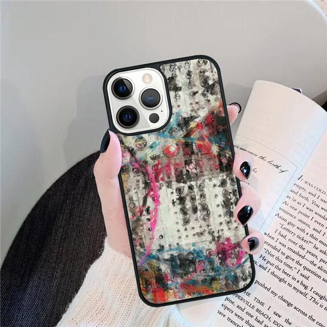 Vintage Synth Synthesizer Moog Print Phone Case Cover For iPhone 17 Air 15 16e 14 13 12 Pro Max 11 Pro Max Plus