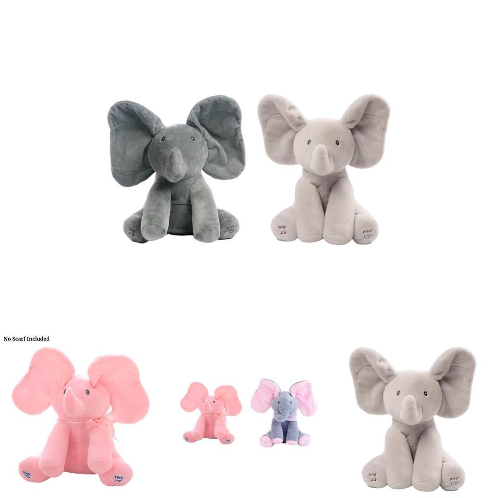 Elephant Plush Toy For Kids Soft And Cuddly Stuffed Animal With Music And Sound