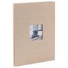 Nakabayashi Windowed Photo Album, Screw-bound, A4 Size, Plastic-coated (Kraft) Paper, Beige, A-A4P-110V