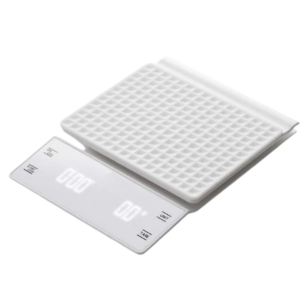 

Litake Кофе Кухня с Взвешиванием Хлеба Цифровые Белые Весы, Весы, Точность 0,1 г, 3 кг, Таймер, Весы, Инструмент, Выпечка, Приготовление, Водонепроницаемые, Весы, белый