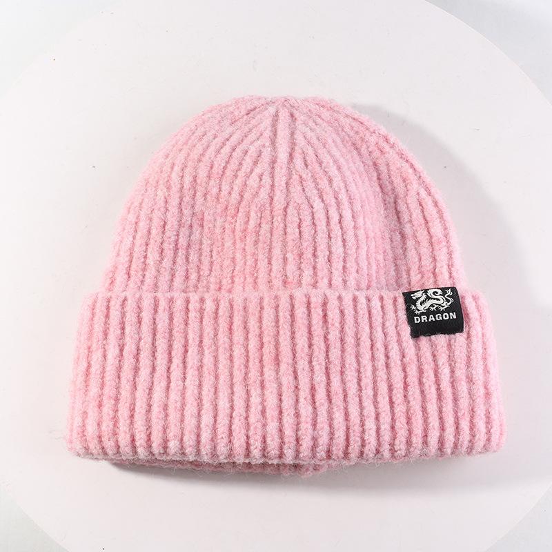 All match Warm Wool Hat Outdoor Cold Protection Ear Protection Cold Hat Showing Face Small Knitted Hat Pullover Cold Hat