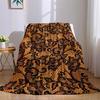 Floral Lace Flannel Blanket Perfect for Sofa Office Bed Travel Sleep Read Relax Camping four season use