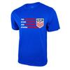 U.S. Soccer Federation USMNT Logo Adult T-Shirt Add NAME & NUMBER 4 Lines USA R