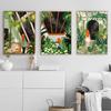 Bohemian Minimalist Character And Plant Leisure Posters Prints Canvas Painting Wall Art Picture Living Room Bathroom Home Decor