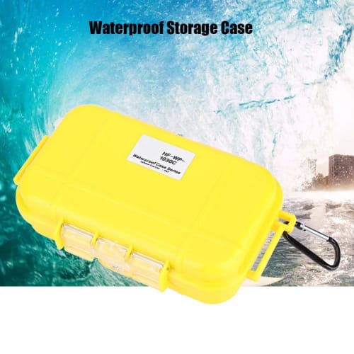 VGEBY Waterproof Case, Small Item Toolbox, Waterproof Hard Case with Rubber Mat, Impact and Abrasion Resistant, Pressure Valve, Waterproof Sealed Box,