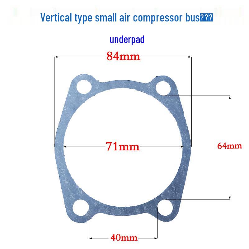 Ribao Air Compressor Piston Accessories: Paper Gasket, Cylinder Head, Liner, Asbestos Sealing Gasket