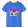 t shirt for kids boy 10year Saja Boys Print Cute Tops y2k kpop demon hunters Kawaii Tees 100%Cotton anime Short girls clothes