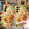 Phone Case: 2D flat, fits Samsung Galaxy A34 A35 M05 M06 S20 S22 S21 FE Plus 5G protective cases, featuring a cute little acorn squirrel, perfect Chri