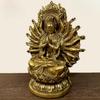 Copper Thousand-handed Guanyin Bodhisattva Buddha Statue Eighteen-armed Quasi-lifting Buddha Decoration