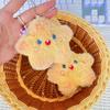 1Pcs Squeak Crown Star Plush Keychain Cartoon Stuffed Doll Pendant Car Key Ring Backpack Bag Decor Kid Gift