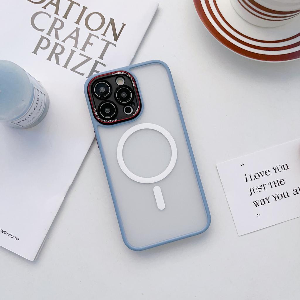 The Fine-hole Magnetic Attraction Is Suitable for The Alloy Lens of IPhone16 and The Fully Wrapped Matte Skin Feel Phone Case of IPhone 15PRO