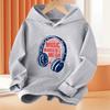 Gamer Gift Headset Kids Long Sleeve Hoodies Cool Spring Pullover Sweatshirts Boys Sportswears