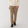 MUJI Men's Warm Cotton Brushed Chino Slim Pants, Dark Beige, Size 82, AE0XZA4A