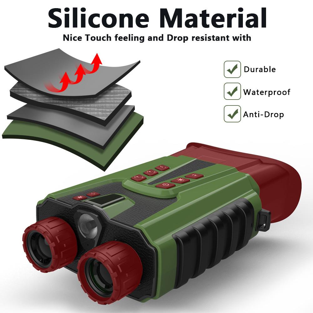 Night Vision Binoculars for Adults with Full Color Night Vision Backlit Buttons 4x Optical Zoom 8x Digital Zoom 250-300m Viewing