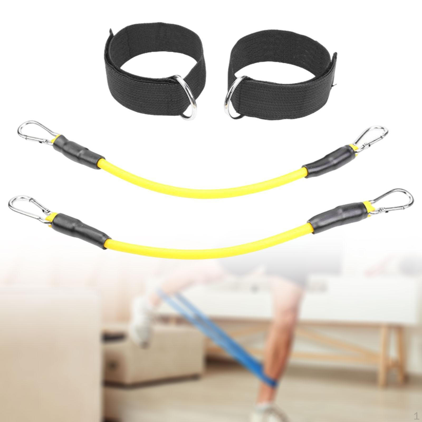 Ankle Straps Resistance Bands for Leg Training And Agility Yellow Strap