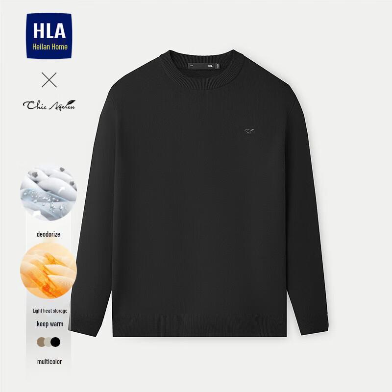 

HLA Men s Chic Ageless Round Neck Knit Sweater 3XL