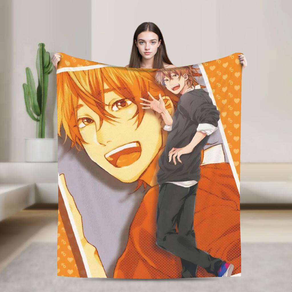 Yarichin B Club Yuri  Blanket  Warm Print Plush Throw Blanket For Couch Chair Picnic Flannel Bedspread Bed Cover