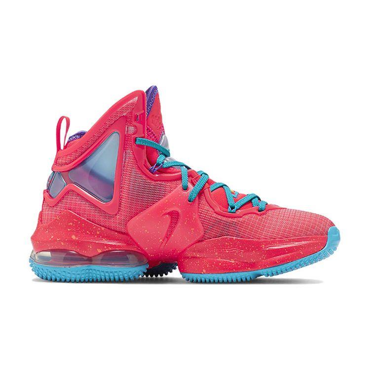 Nike LeBron 19 GS Kings Crown Kinder-Sneaker Rot Siren-Rot Laser-Blau DD0418-600