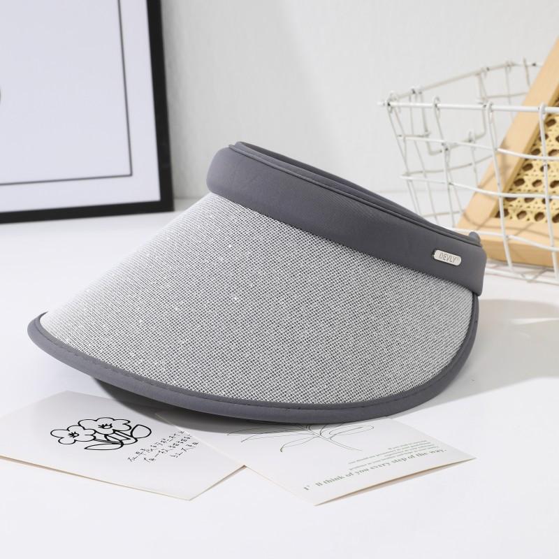 Women's Summer Wide Brim Visor Hat - Sun Protection Breathable Outdoor Cycling Face-slimming Sun Hat