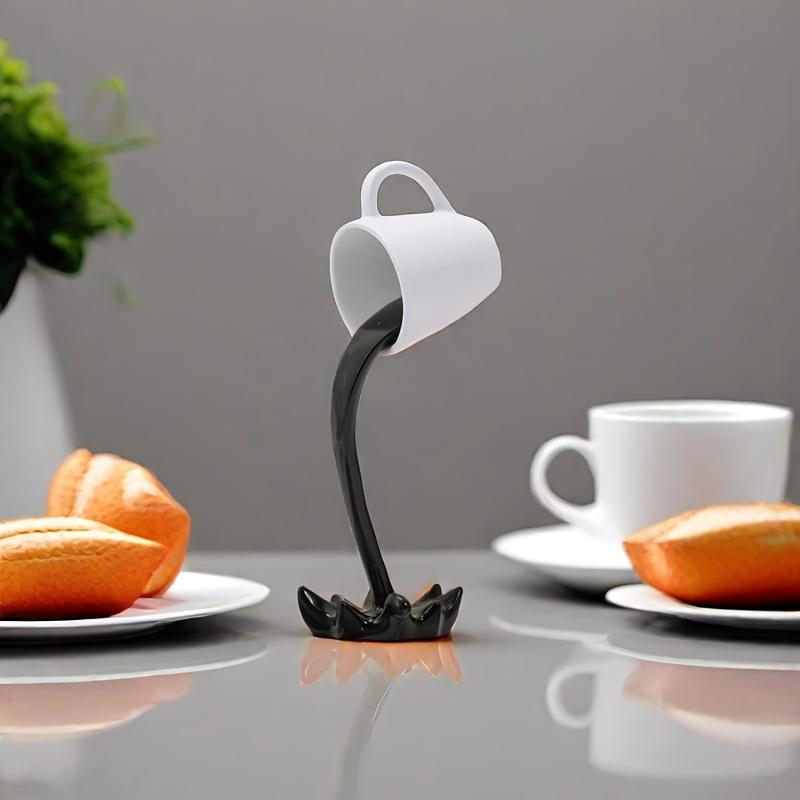 1 ud. Decoración Creativa de Taza de Café Flotante Invertida de Resina - Adecuado para Efecto de Desbordamiento de Agua
