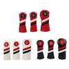 Golf Head Covers Driver Fairway 1#3#5 Hybrid PU Leather for Women and Men Gifts