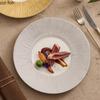 Golden Edged Tree Patterned Ceramic Dining Plate Steak Plate Salad Plate Dessert Plates Hotel Molecular Cuisine Tableware