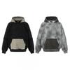 Vintage Wash Distressed Hoodie Loose Fit Streetwear Teens