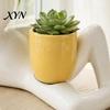 Waterproof Plant Pot Lazy Guy Planter, Little Character Flowerpot Ornament, Creative Lying Holder Humanoid Double Planter for Succulents Home