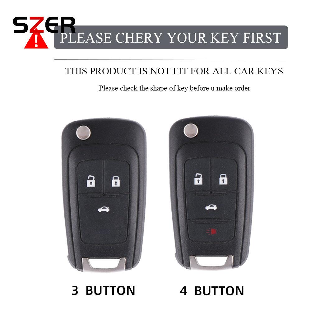 Tpu Style Car Flip Key Case Cover Shell Fob For Chevrolet Cruze Aveo Camaro Epica Lova Sail Spark Opel Astra Corsa 3/4 Buttons