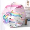 1pc Unicorn Umbrella Automatic Open/close, 8-Rib Durable Frame, Compact Folding Design, Ideal Birthday/Holiday Gift 1120A