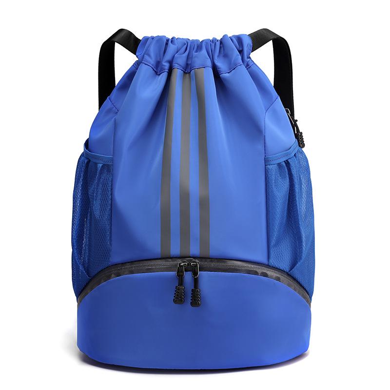 Men's Basketball Drawstring Backpack with Wet/Dry Separation