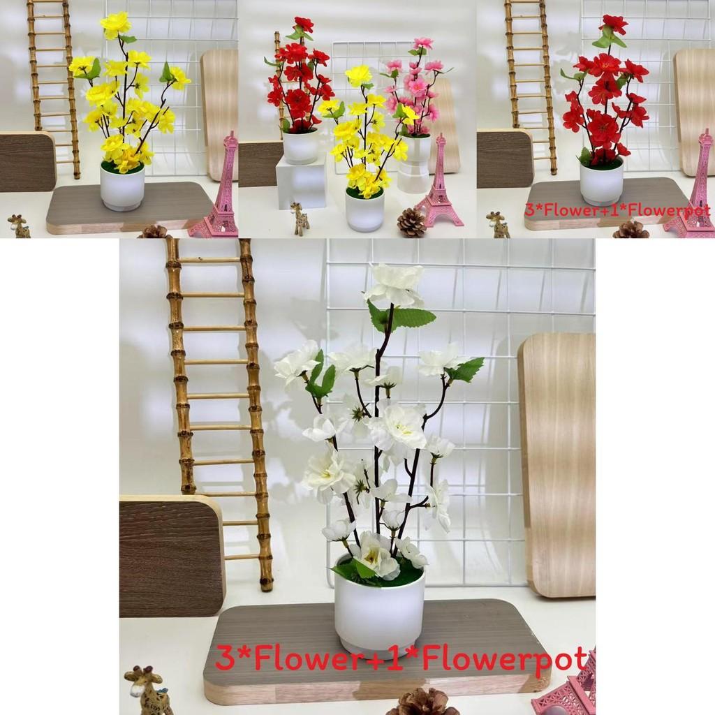 Sztuczna roślina kwitnąca brzoskwini o realistycznej teksturze do ogrodu zewnętrznego i dekoracji domu