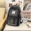 Schoolbag Korean version of the new transparent backpack schoolbag female college style high value ins style fashion large capacity student backpack