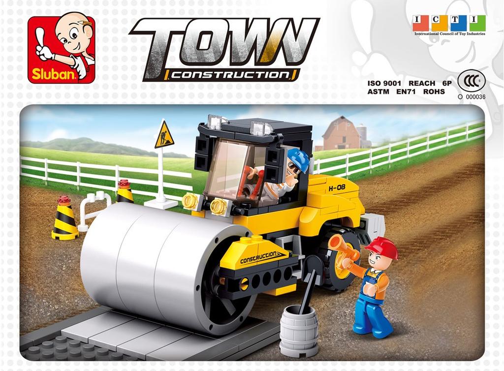 Klocki Sluban Town Walec Drogowy 171 - B0539