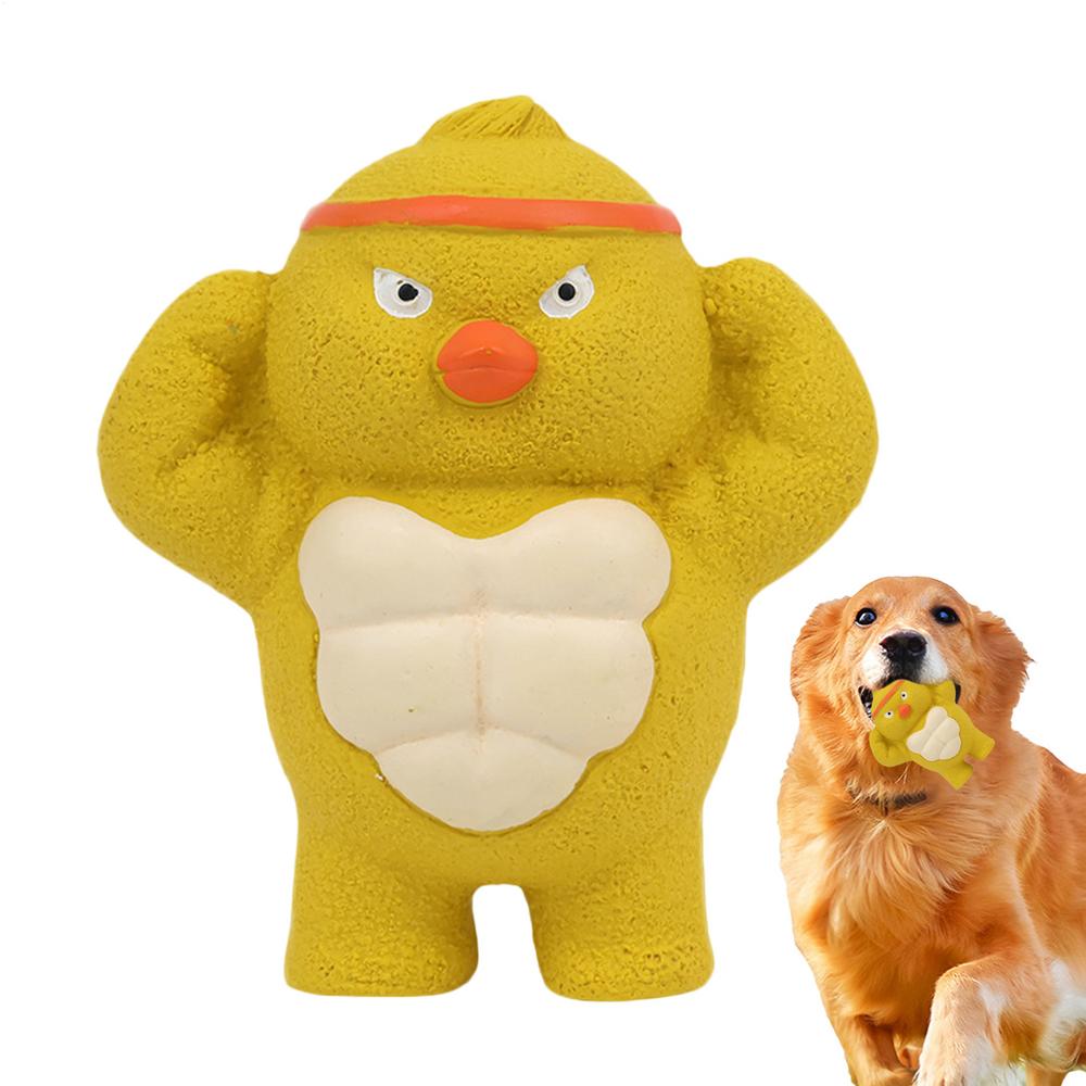 Latex Pet Chew Toy Funny Animal Chew Toys Latex Squeaky Toys Dog Toy Panda Soft Interactive Pet Supplies for Large Dogs & Medium