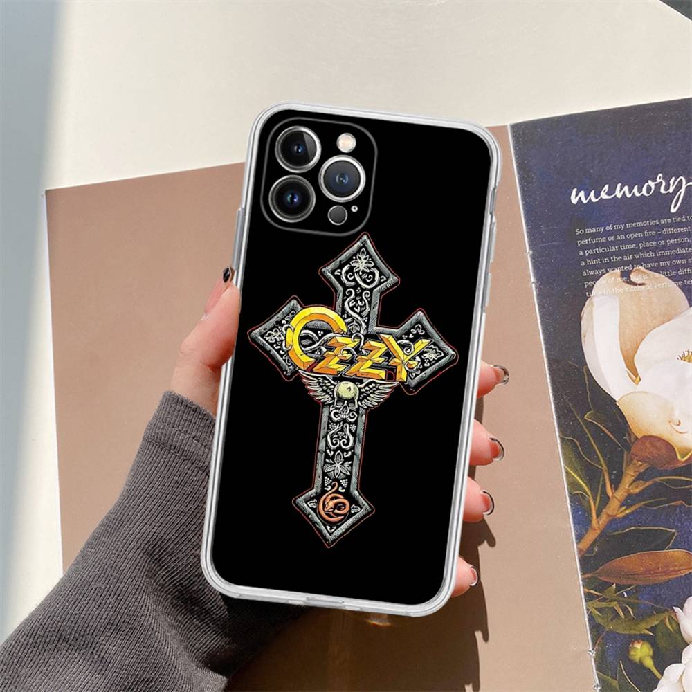 Retro Band O-Ozzy O-osbourne Fashion Transparent Phone Case For IPhone 17 Air 16 Pro Max 15 14 13 12 11Plus Shockproof Cover