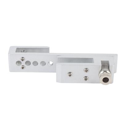 Sliding Glass Door Lock 12 Holes Limit Metal Security Latch for Home Hotel Bathroom Frameless