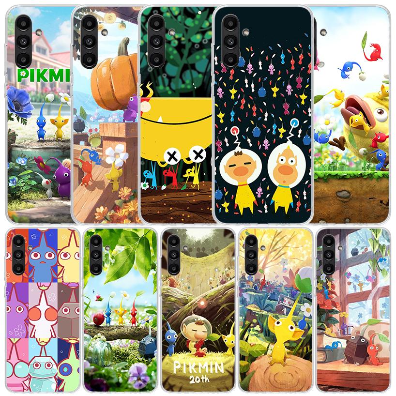 Spiel P-PikminS 4 Hülle für Samsung Galaxy A17 A37 A57 A16 A26 A36 A56 A15 A14 A55 Handyhülle A13 A53 A25 A35 A24 A34 A23 A33 Gal