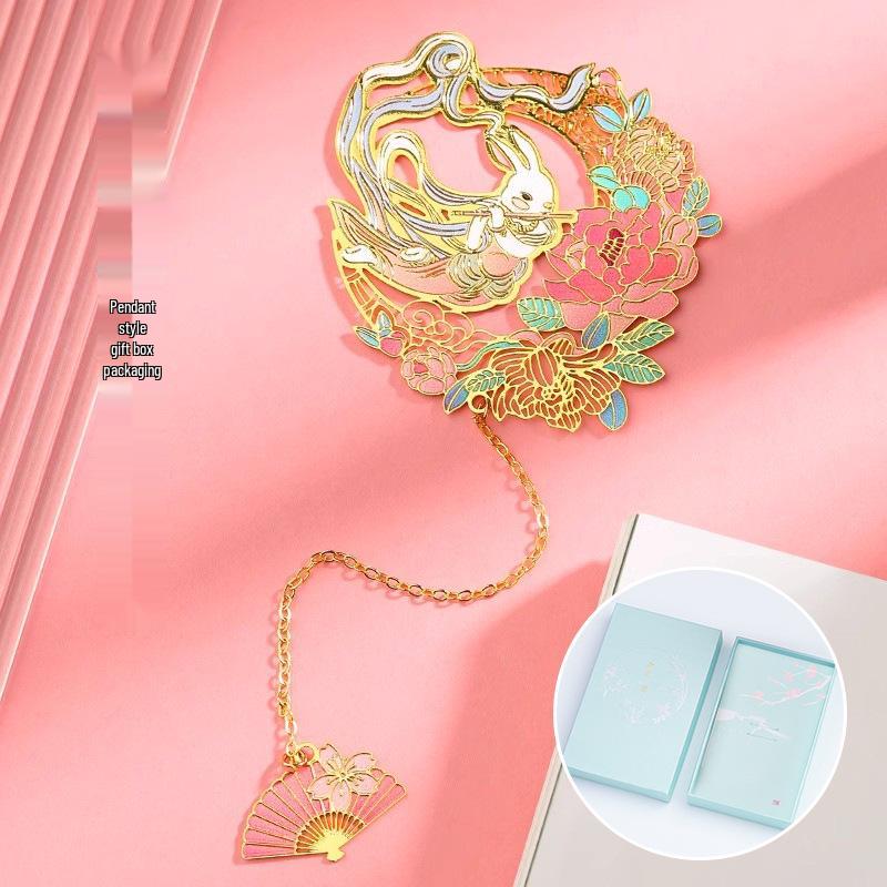 Ancient-Style Dunhuang Panda Metal Bookmark: Cultural Gift for Students, Teachers, and Museum Enthusiasts