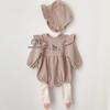 Clearance: Korean Baby Rompers - Deer & Floral Ruffles for Autumn