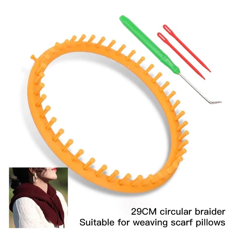 Război de tricotat rotund dreptunghiular, țesut eșarfă pulover pălărie șal cusut mașină de tricotat DIY manual artizanal împletitură instrument