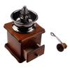 ABJI-2X Manual Coffee Grinder Wood / Metal Hand Mill Spice Mill (Wood Color)