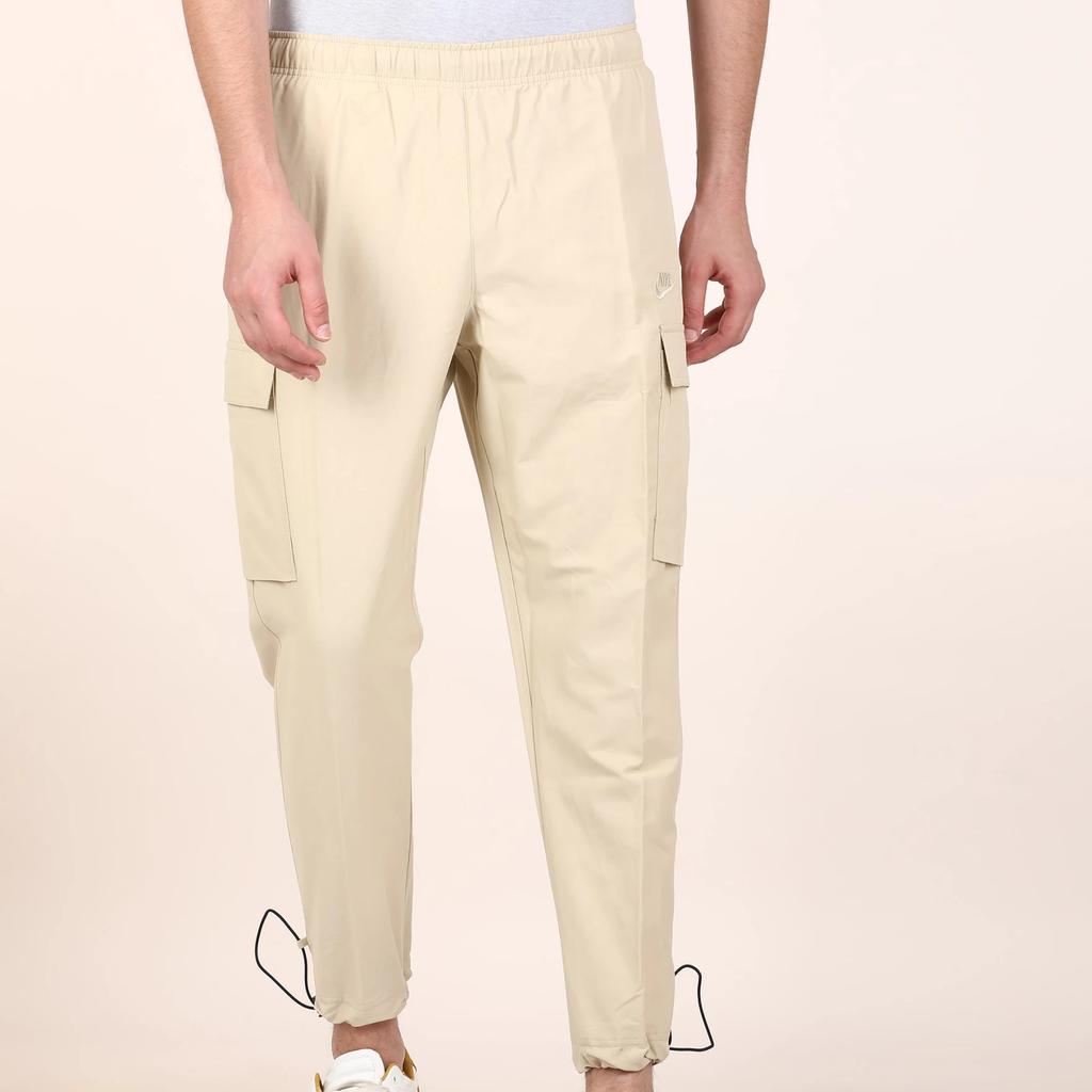 Nike Embroidered Logo Sportswear Woven Cargo Pants Men Bottoms Light-Brown CU4326-224