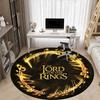 1pc Lord of the Rings Office Round Area Rug, Indoor Mat Suitable For Office,Bedroom Living Room Home Decor, Room Deco A0926062